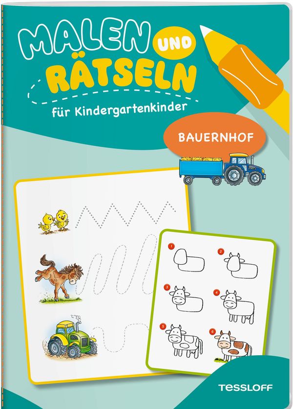Malen und Rätseln für Kindergartenkinder. Bauernhof (Buch)