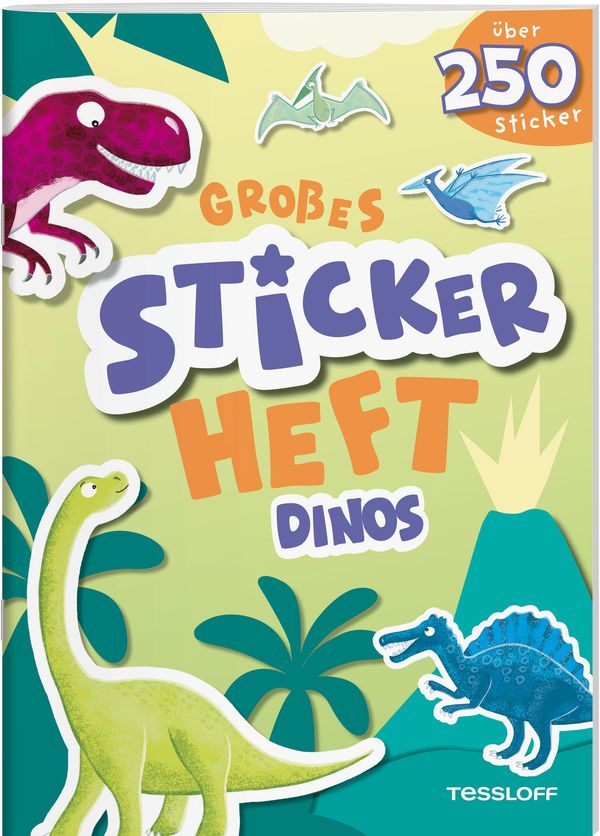 Großes Stickerheft. Dinos (Buch)