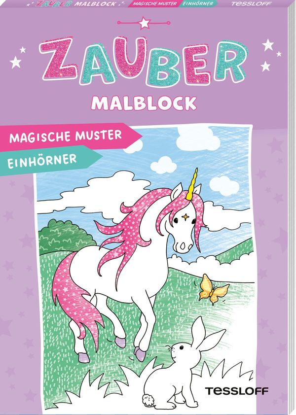 Zaubermalblock. Magische Muster. Einhörner (Buch)