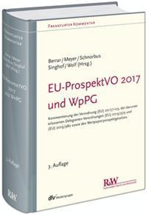 EU-ProspektVO 2017 und WpPG (Buch)