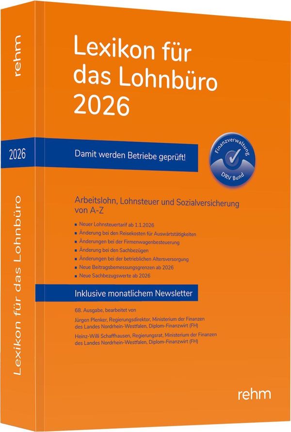 Lexikon für das Lohnbüro 2026 - Wolfgang Schönfeld (Buch)
