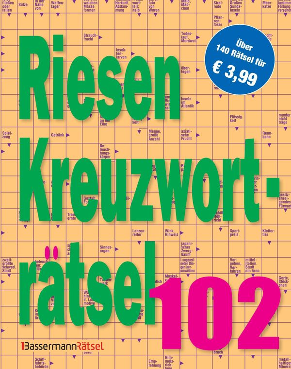 Riesen-Kreuzworträtsel 102 (5 Exemplare à 3,99 EUR) - Eberhard Krüger
