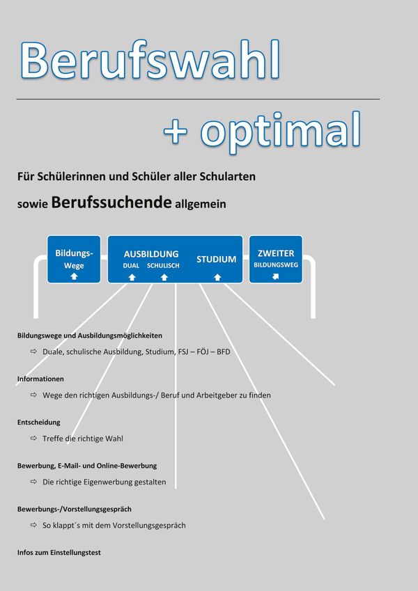 Berufswahl optimal - Frank Mühlbauer (Buch)