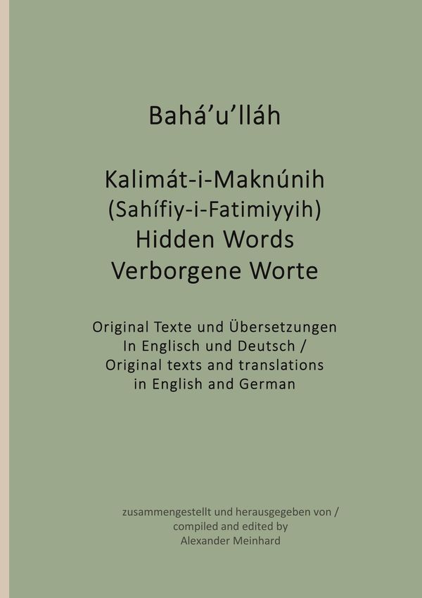 Verborgene Worte - Hidden Words (Buch)