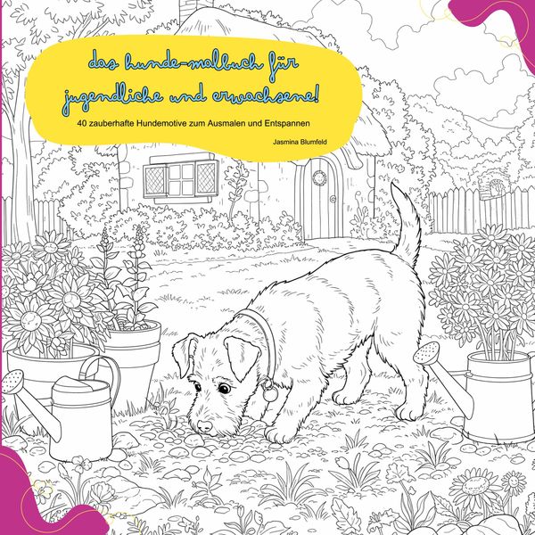 Das Hunde-Malbuch für Jugendliche und Erwachsene! - Jasmina Blumfeld