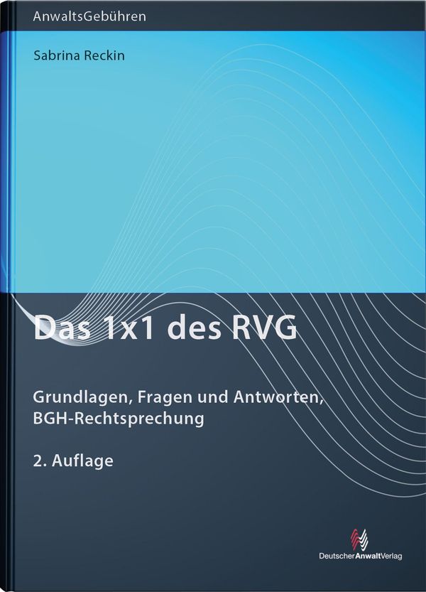 Das 1x1 des RVG - Sabrina Reckin (Buch)