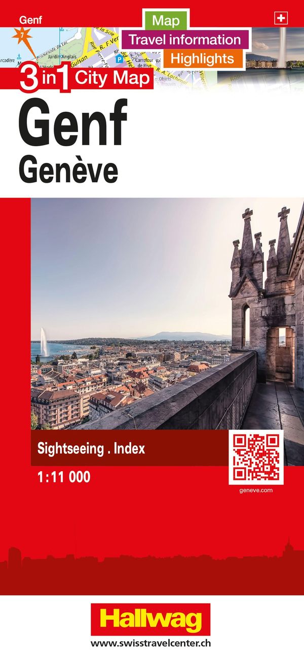 Hallwag Stadtplan Genf