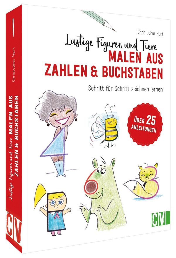 Lustige Figuren und Tiere malen aus Zahlen & Buchstaben (Buch)