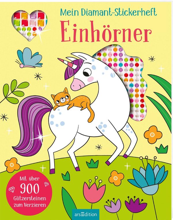 Mein Diamant-Stickerheft - Einhörner (Buch)