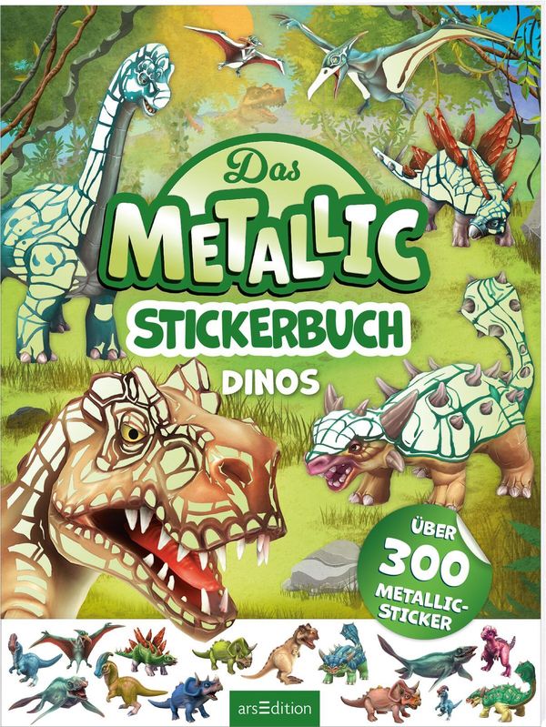 Das Metallic-Stickerbuch - Dinos (Buch)