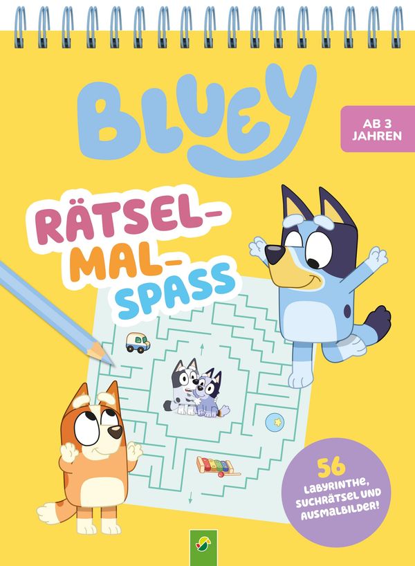 Bluey Rätsel-Mal-Spaß - Schwager & Steinlein Verlag (Buch)