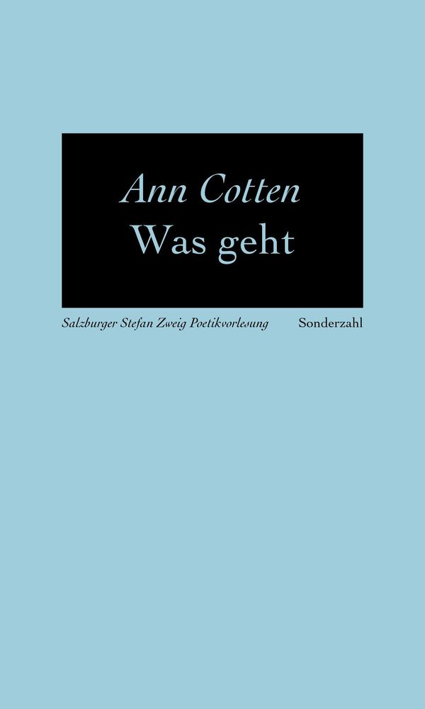Was geht - Ann Cotten (Buch)