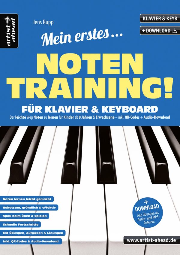 Mein erstes Notentraining für Klavier & Keyboard! - Jens Rupp (Buch)