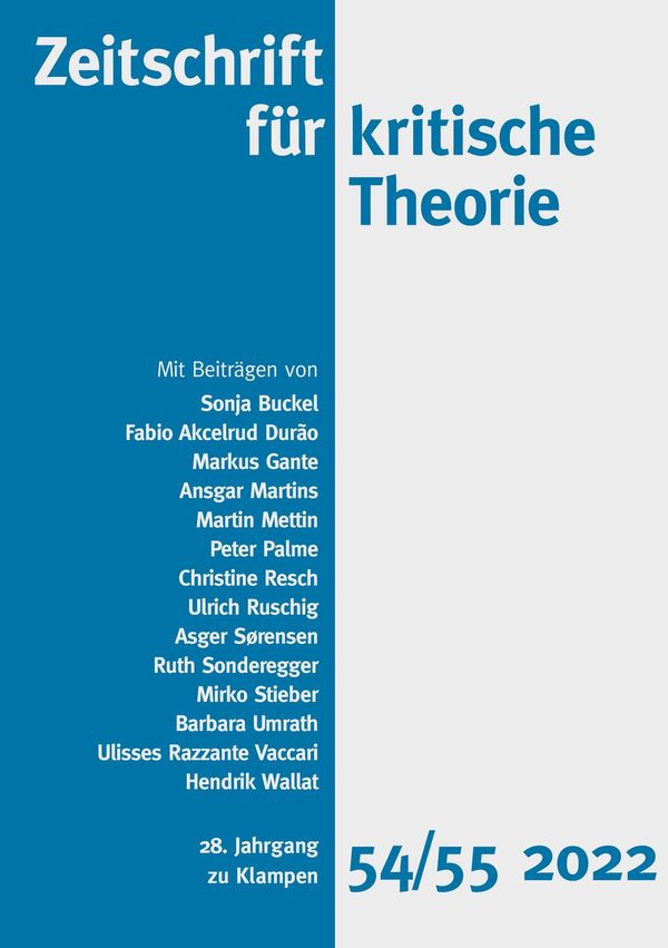 Zeitschrift für kritische Theorie, Heft 54/55 (Buch)