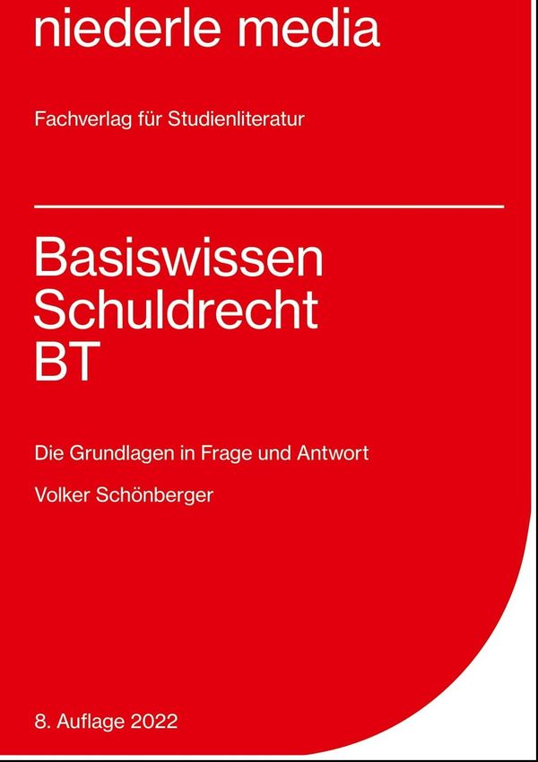 Basiswissen Schuldrecht BT - Volker Schönberger (Buch)