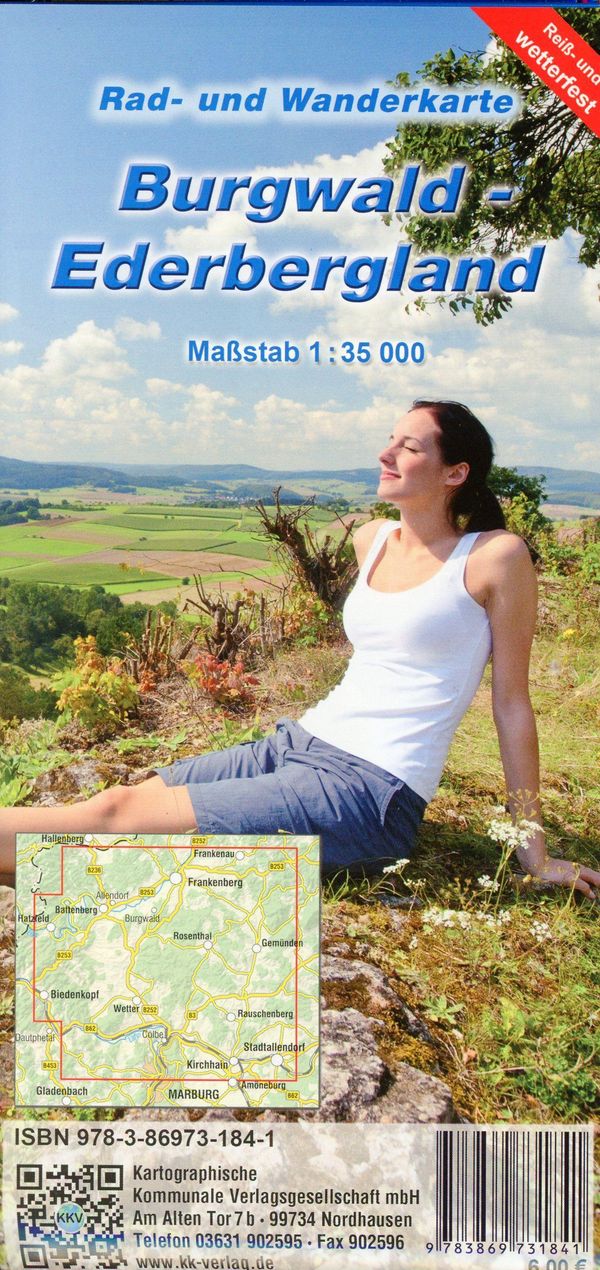 Rad- und Wanderkarte Burgwald - Kellerwald 1 : 50 000