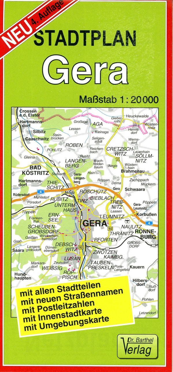 Stadtplan Gera