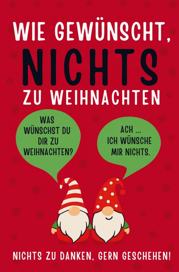 Wie gewünscht, NICHTS zu Weihnachten! - Hans Wurst (Buch)
