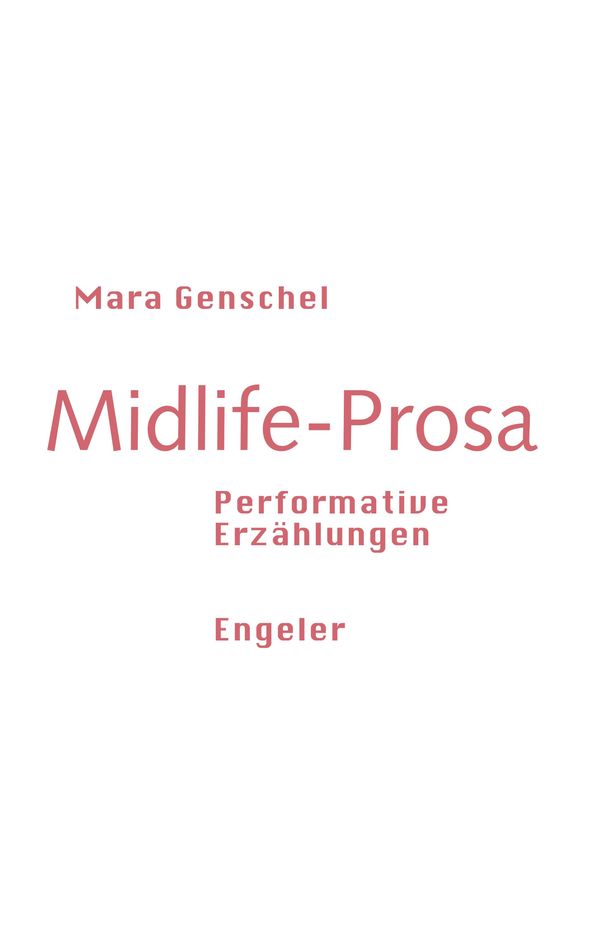 Midlife-Prosa - Mara Genschel (Buch)