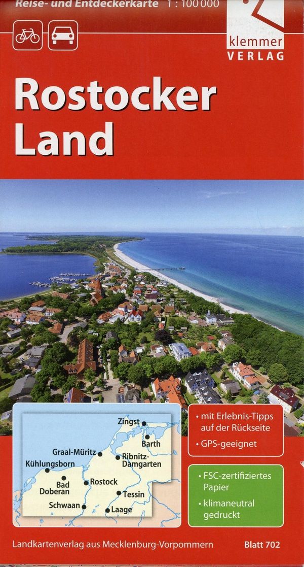 Reise- und Entdeckerkarte Rostocker Land