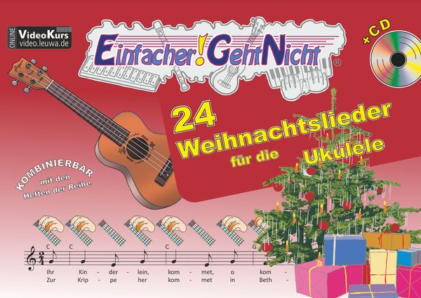 Einfacher!-Geht-Nicht: 24 Weihnachtslieder für die Ukulele ... (Buch)