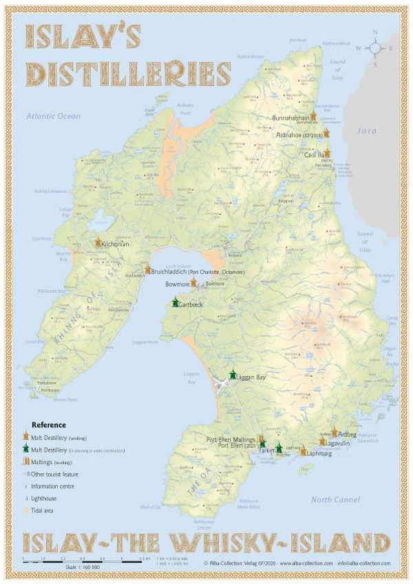 Whisky Distilleries Islay - Tasting Map - Rüdiger Jörg Hirst (Buch)