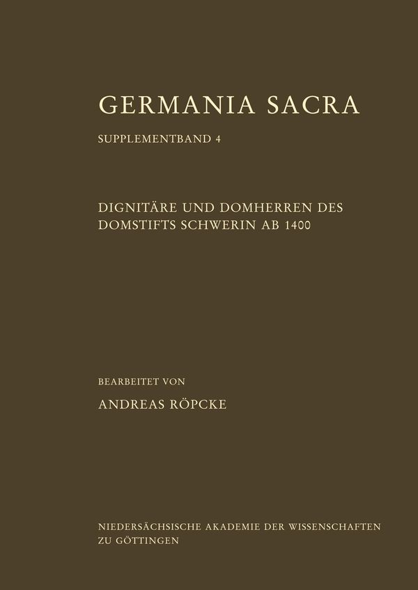 Dignitäre und Domherren des Domstifts Schwerin ab 1400 (Buch)