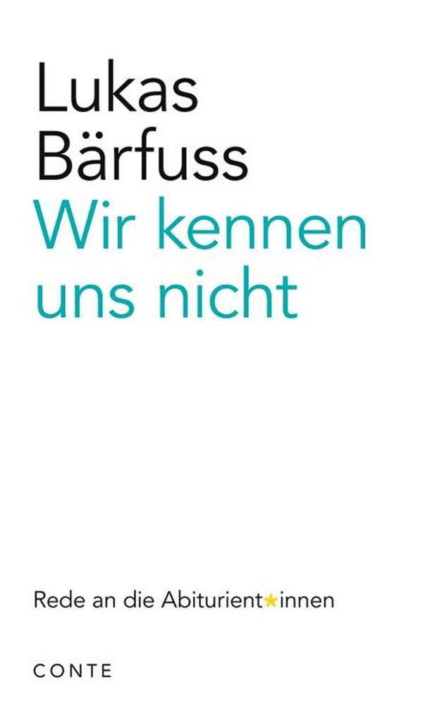 Wir kennen uns nicht - Lukas Bärfuss (Buch)