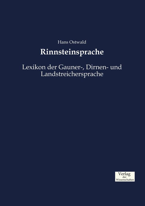 Rinnsteinsprache - Hans Ostwald (Buch)