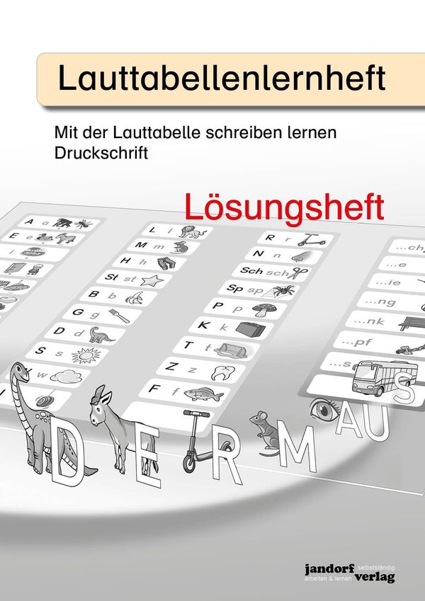 Lauttabellenlernheft (Druckschrift) (Lösungsheft) - Peter Wachendorf