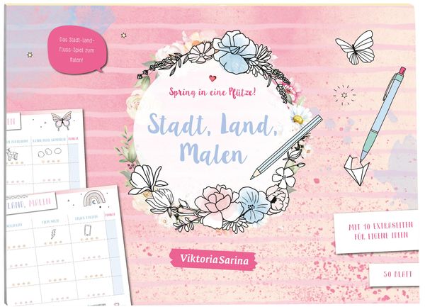 Spring in eine Pfütze! Stadt Land Malen - Viktoria Sarina (Buch)