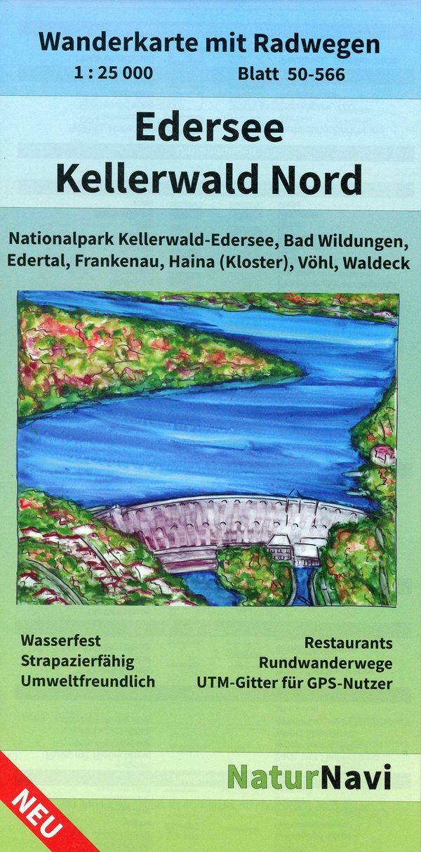 Edersee - Kellerwald Nord, Blatt 50-566, 1 : 25 000