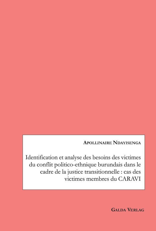 Identification et analyse des besoins des victimes du conflit polit...
