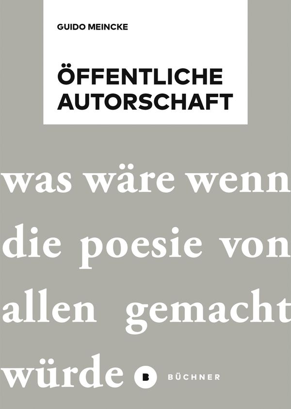 Öffentliche Autorschaft - Guido Meincke (Buch)