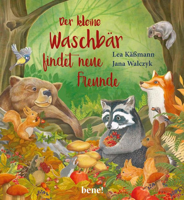 Der kleine Waschbär findet neue Freunde - ein Bilderbuch für Kinder...