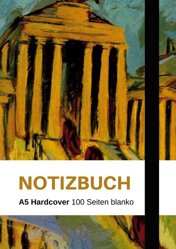 Notizbuch A5 - schön gestaltet mit Leseband - Hardcover blanko - 10...