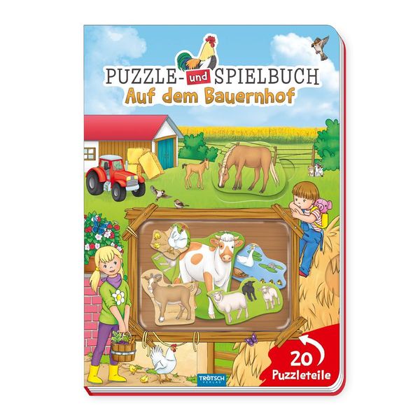 Trötsch Puzzle- und Spielbuch Auf dem Bauernhof (Buch)