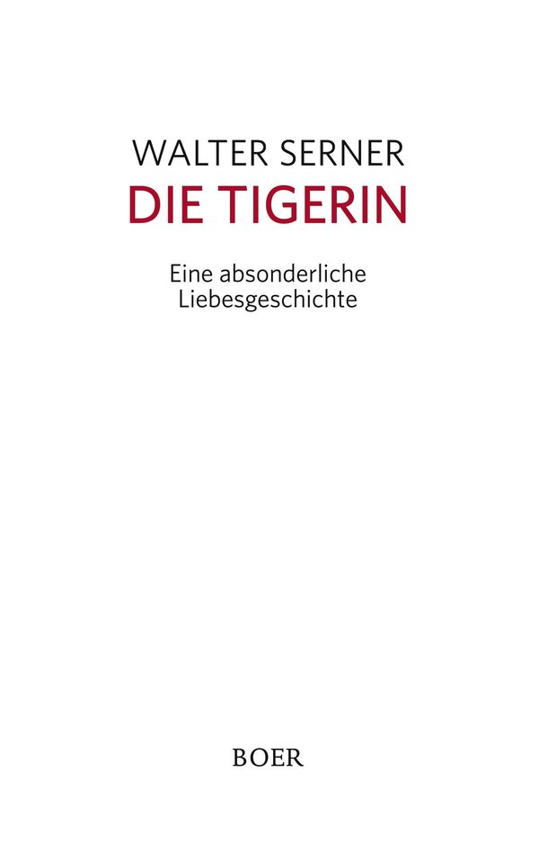Die Tigerin - Walter Serner (Buch)