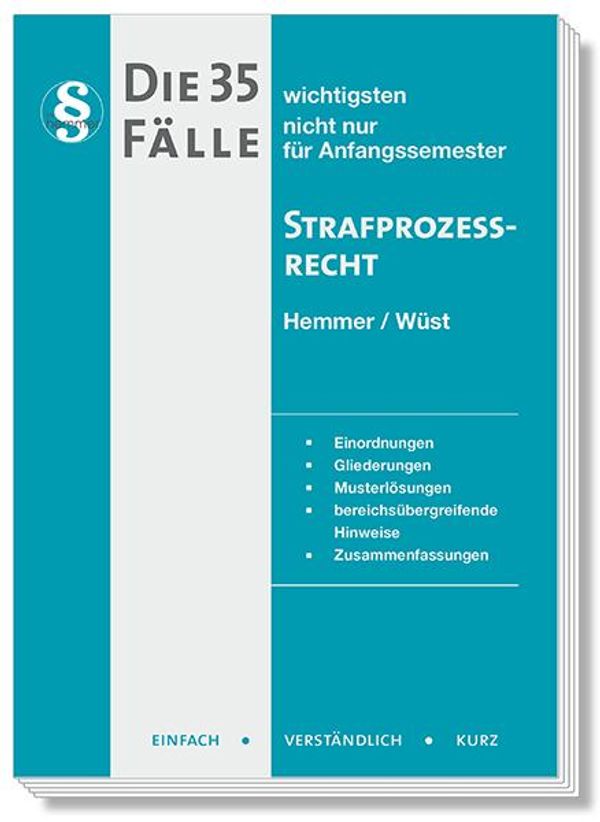 Die 35 wichtigsten Fälle Strafprozessrecht - Karl-Edmund Hemmer (Buch)