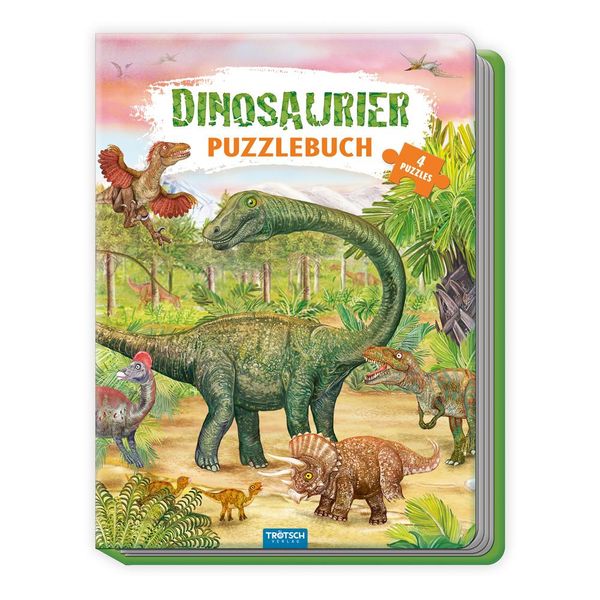 TRÖTSCH - Pappenbuch Puzzlebuch Dinosaurier| Ab 3 Jahren (Buch)