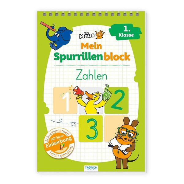 TRÖTSCH - Die Maus Mein Spurrillenblock Zahlen Übungsbuch (Buch)
