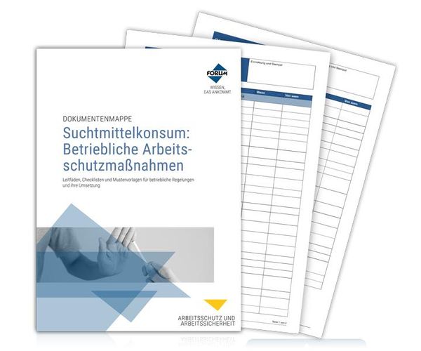 Dokumentenmappe Suchtmittelkonsum: Betriebliche Arbeitsschutzmaßnah...