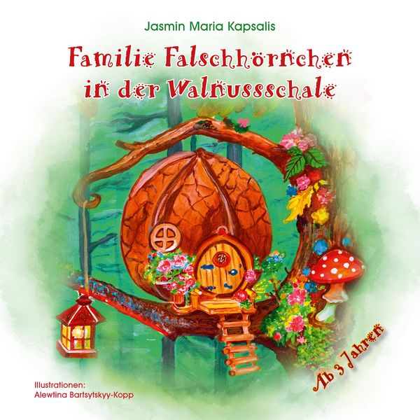 Familie Falschhörnchen in der Walnussschale - Jasmin Maria Kapsalis