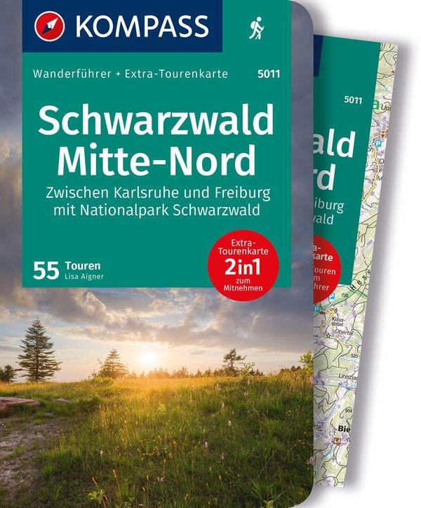 KOMPASS Wanderführer Schwarzwald Mitte-Nord, 50 Touren mit Extra-To...