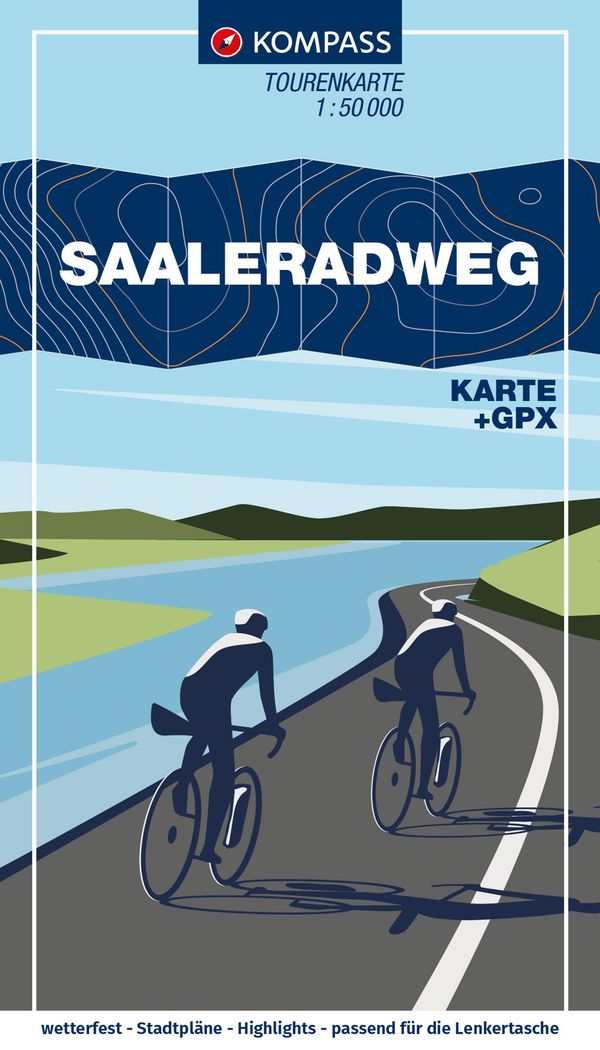 KOMPASS Fahrrad-Tourenkarte Saaleradweg - Von Münchberg nach Schöne...