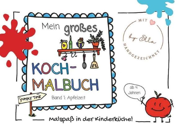 Mein großes Koch- Malbuch - Michaela Zwingler (Buch)