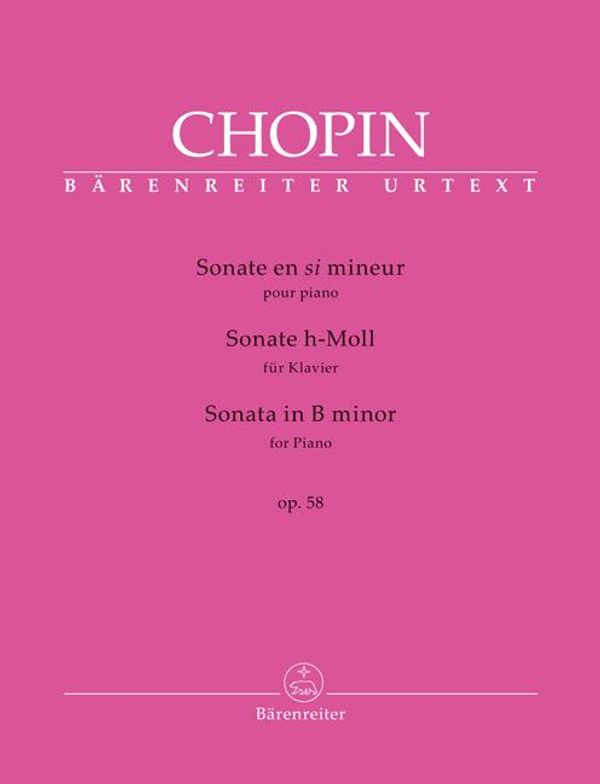 Sonate für Klavier h-Moll op. 58 - Frédéric Chopin (Buch)