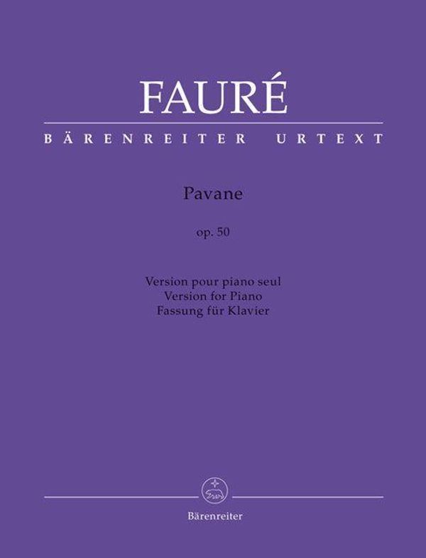 Pavane für Klavier op. 50 - Gabriel Fauré (Buch)