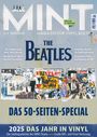 "The Beatles", "Das 50-Seiten-Special", "2025 Das Jahr in Vinyl". Magazin-Cover mit Collage von Beatles-Alben.