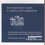 : Die historischen Orgeln in Hollern und Twielenfleth, CD